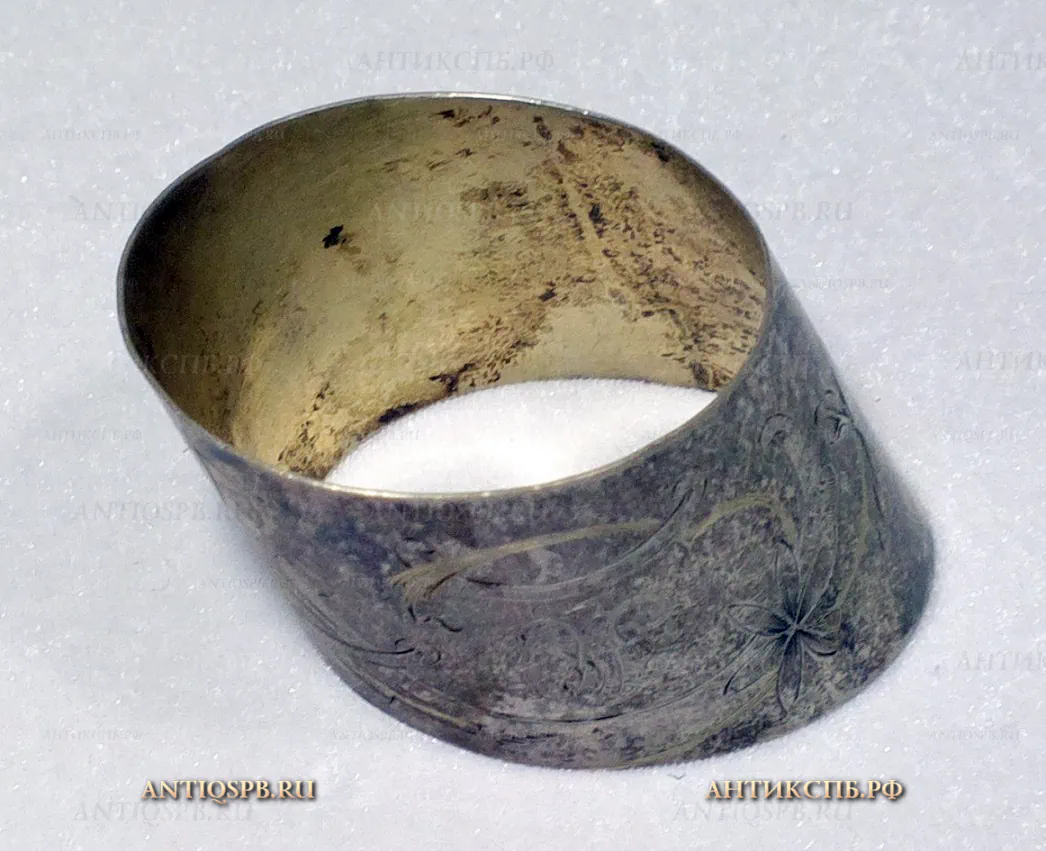 Салфетница серебряная антикварная. ФИ. Нач. ХХ века. Россия. №19788.1